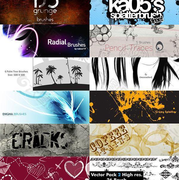 12组奇妙的笔刷图片