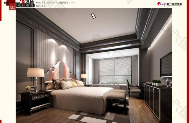 古典美式卧室图片
