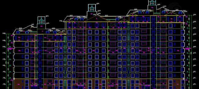住宅楼立面图图片