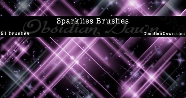 闪光高清梦幻笔刷sparklies brushes图片