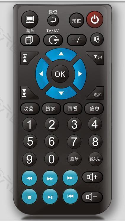 黑色版遥控器界面图片