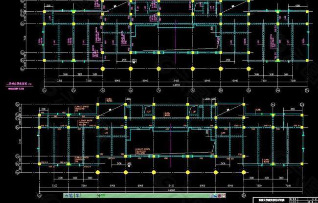 二层纵 横向梁配筋图图片