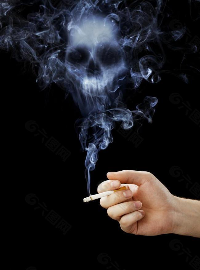吸烟等于自杀公益广告设计图片
