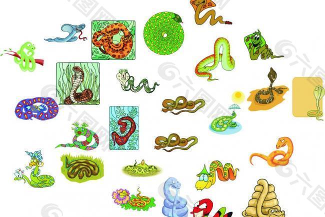 卡通蛇 动画蛇 蛇（位图）图片