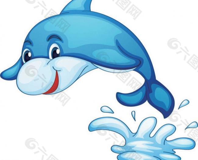 鲨鱼卡通动物图片