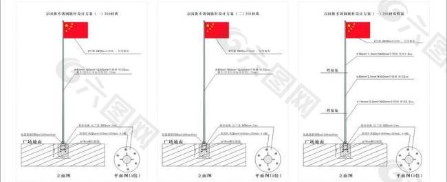 万国旗杆设计方案图片