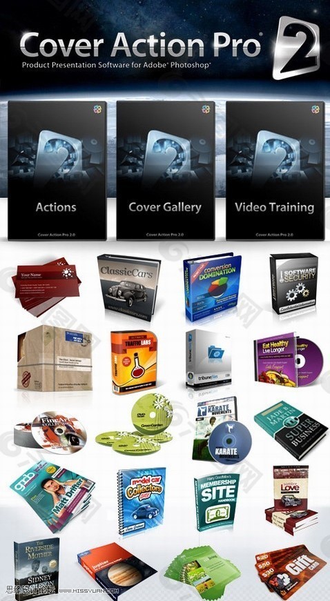 Cover Action Pro 2.0ps制作立体书动作