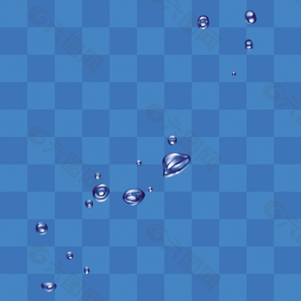 水珠系列psd素材-14