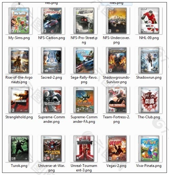 50个电脑游戏和电影封面png图标-2