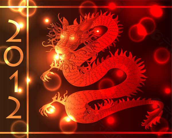 2012龙年素材05——矢量素材