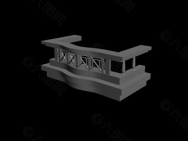 3D模型阳台