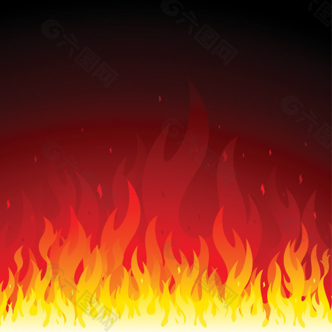 火红色矢量火焰素材设计元素素材免费下载 图片编号 六图网