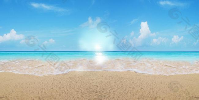 阳光 海滩图片