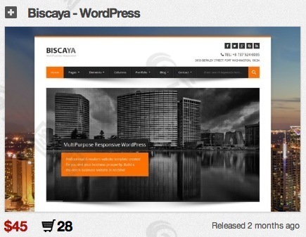 HTML5前台框架模板（Biscaya