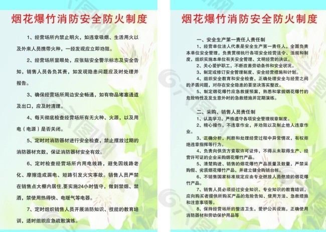 消防制度牌矢量