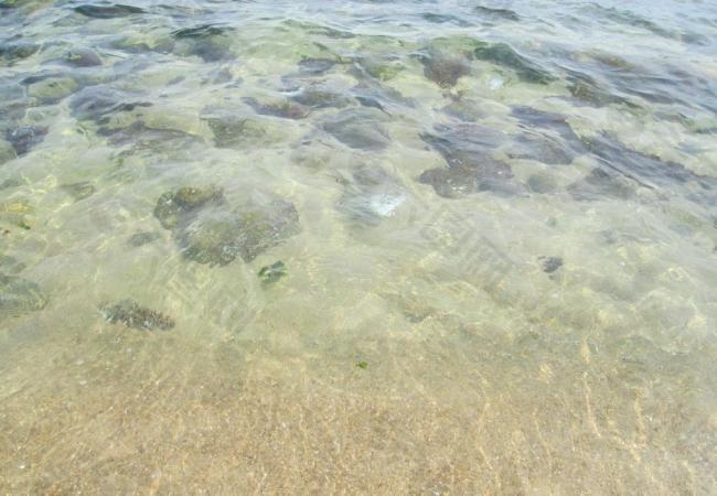 高清透明海水图片