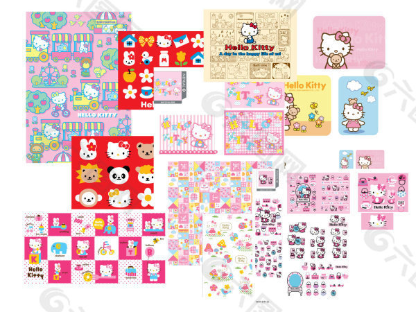 Hello Kitty 矢量素材