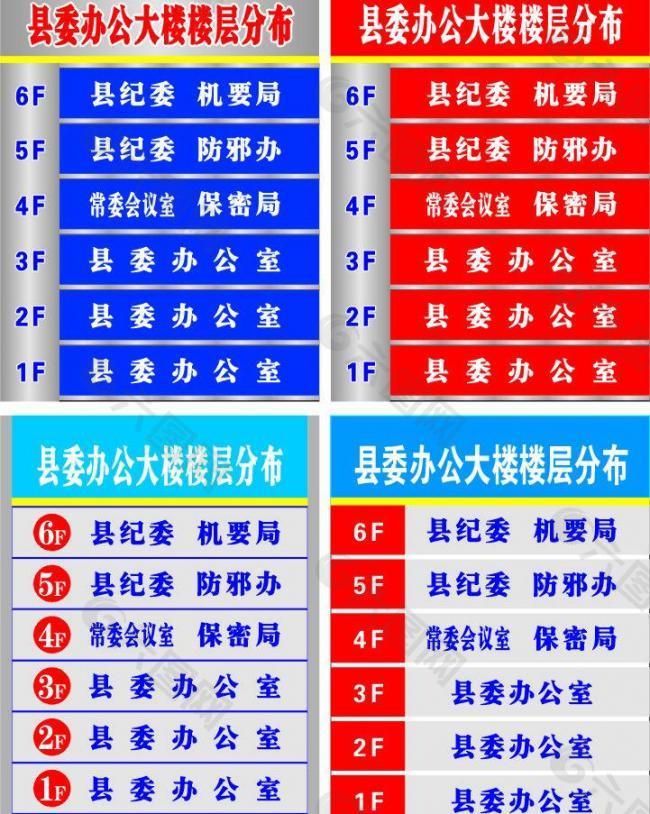 楼层指示牌图片