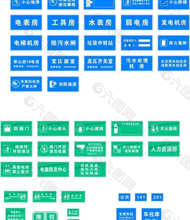 碧桂园标准指示牌图片