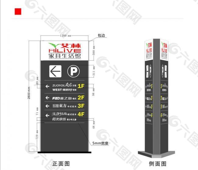 导向牌图片