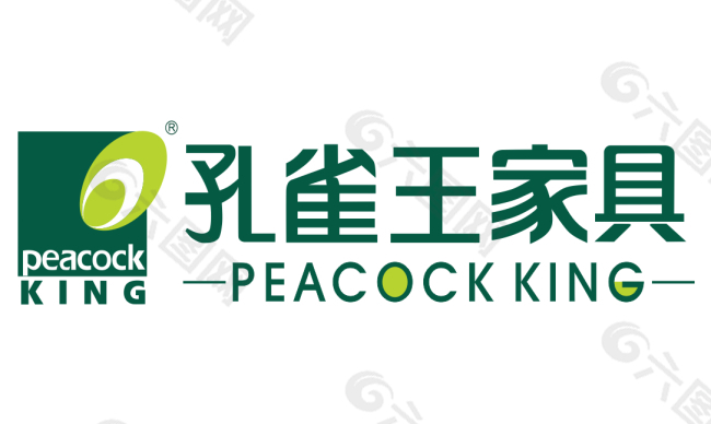 孔雀王家具logo