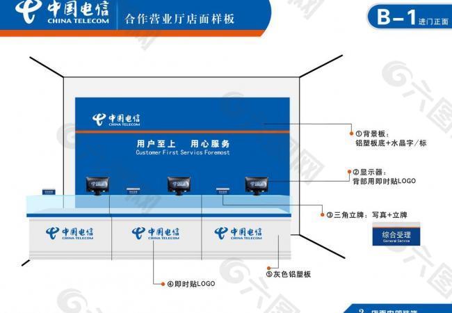 电信合作营业厅样板 内部图片