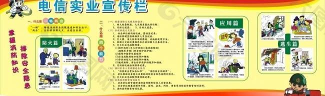 中国电信消防宣传图片