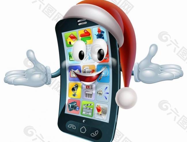 手机圣诞老人图片