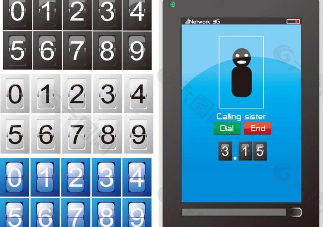 3g手机 手机面板按键图片