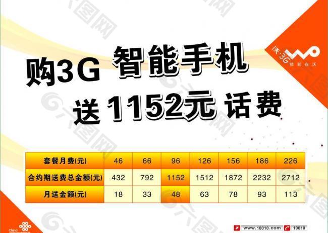 联通最新3g资费台卡图片