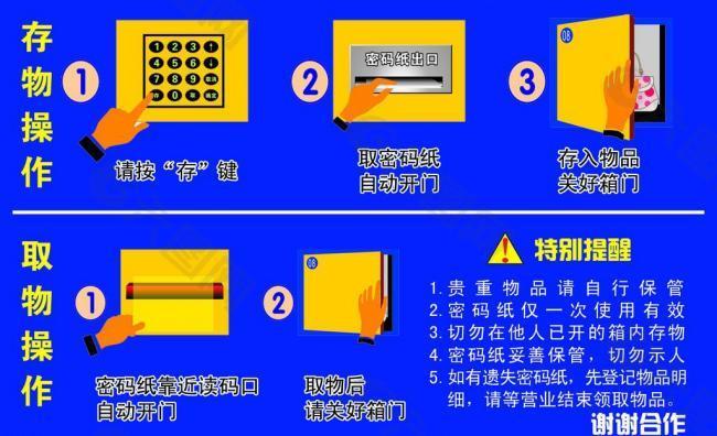 存包柜须知图片