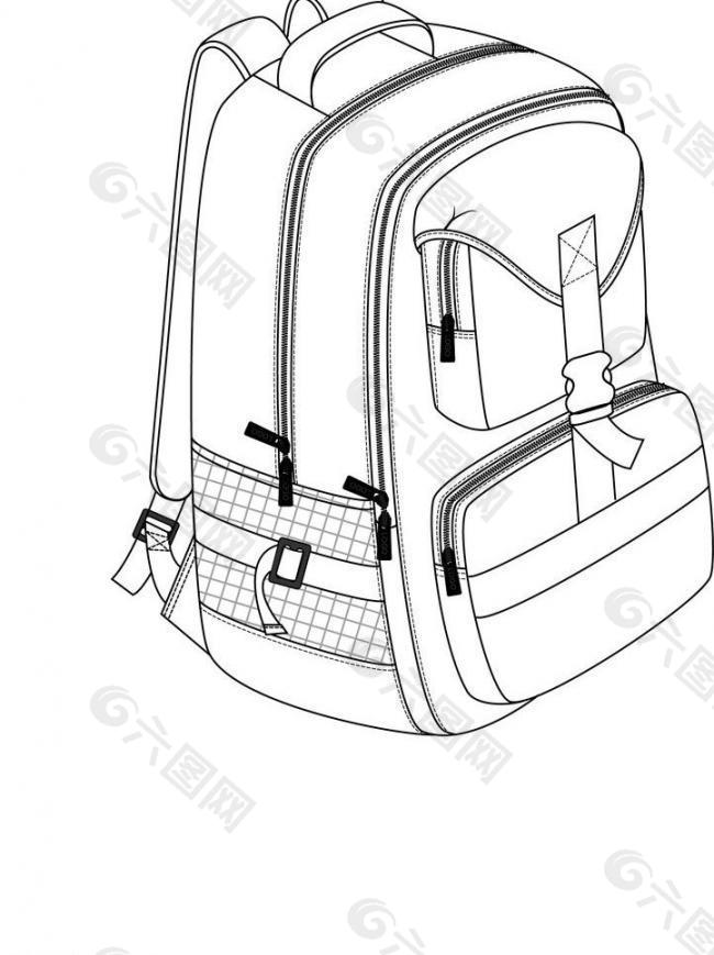 背包书包设计图图片
