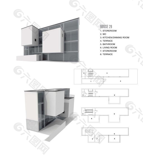 现代建筑3D模型