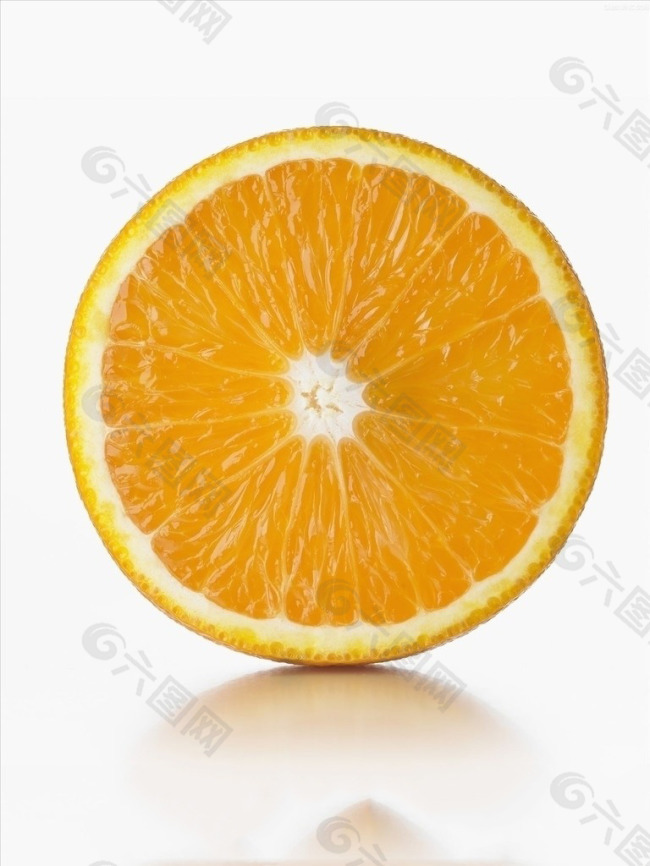免抠切开橙子
