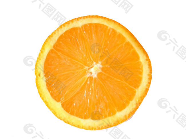 切开的橙子