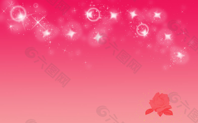 粉红色玫瑰泡泡背景