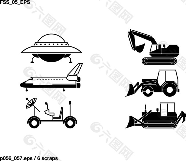 交通工具矢量图