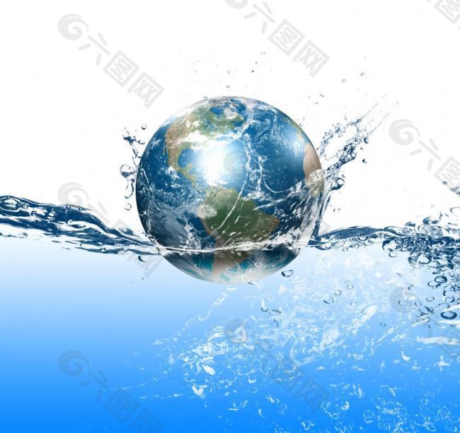 地球 水 水柱图片
