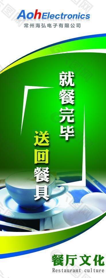 企业餐厅文化展板图片