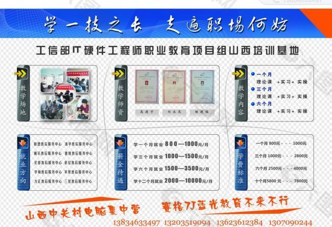 it蓝色宣传页图片