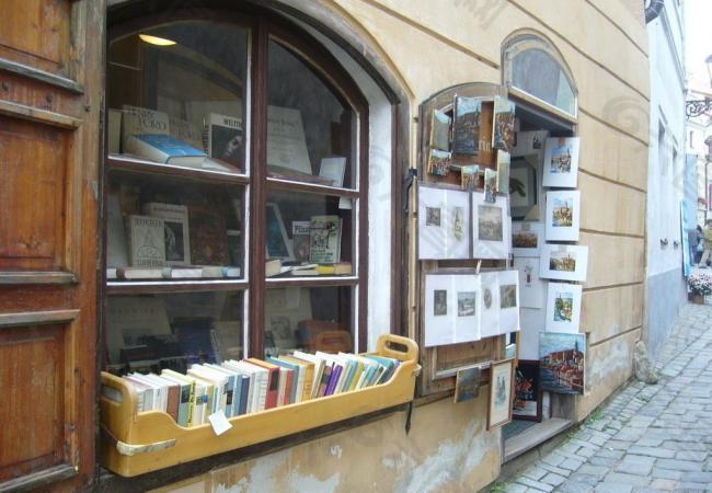奥地利 捷克 契斯基库伦洛夫 旧书店图片