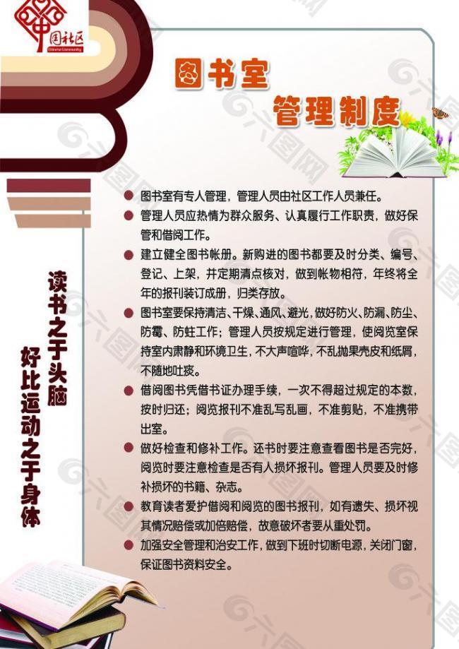 图书室管理制度图片