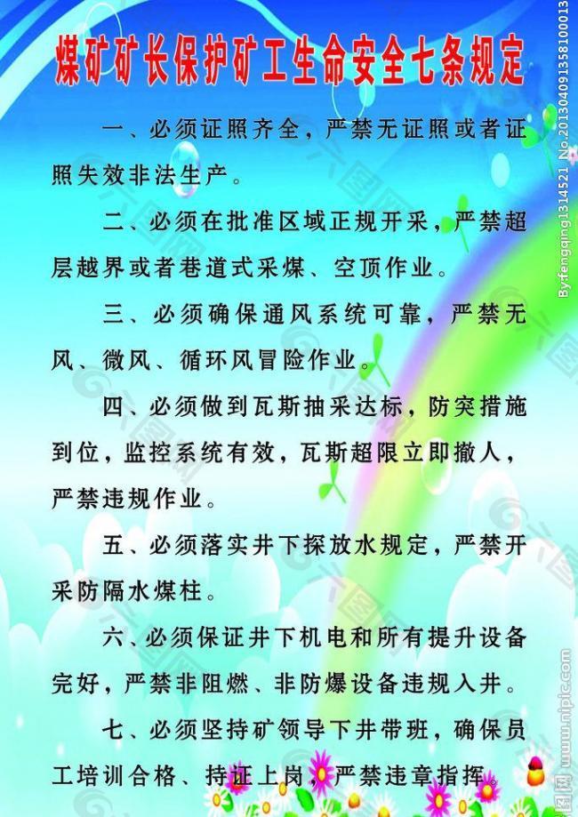 煤矿矿长制度图片