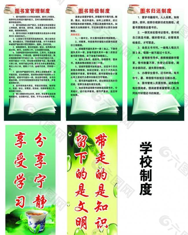 图书馆制度图片