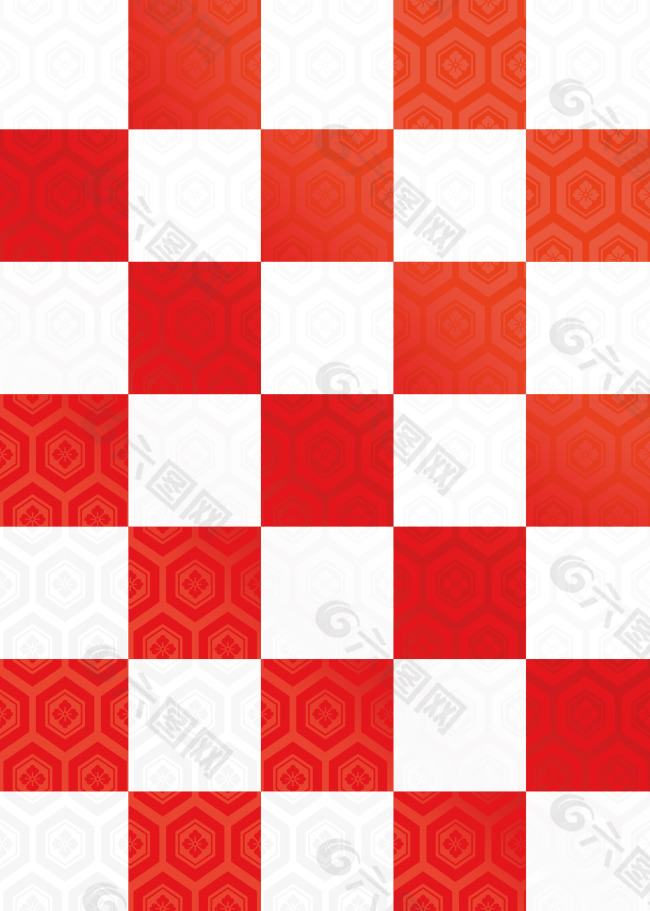 红白棋盘格背景图