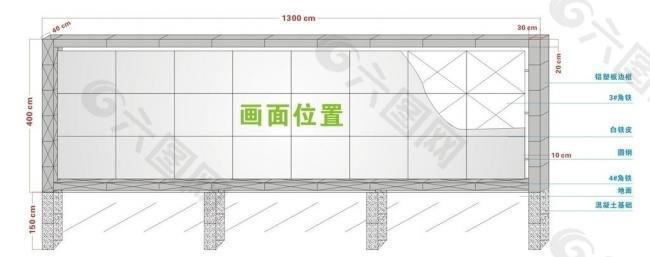 户外广告牌结构图片