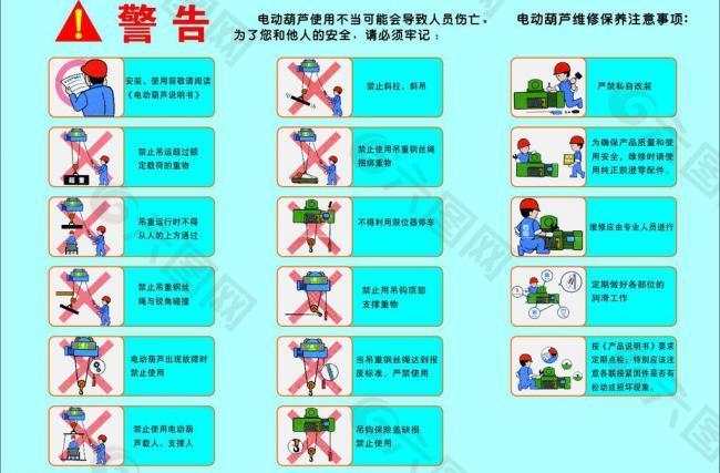 电动叉警告牌图片