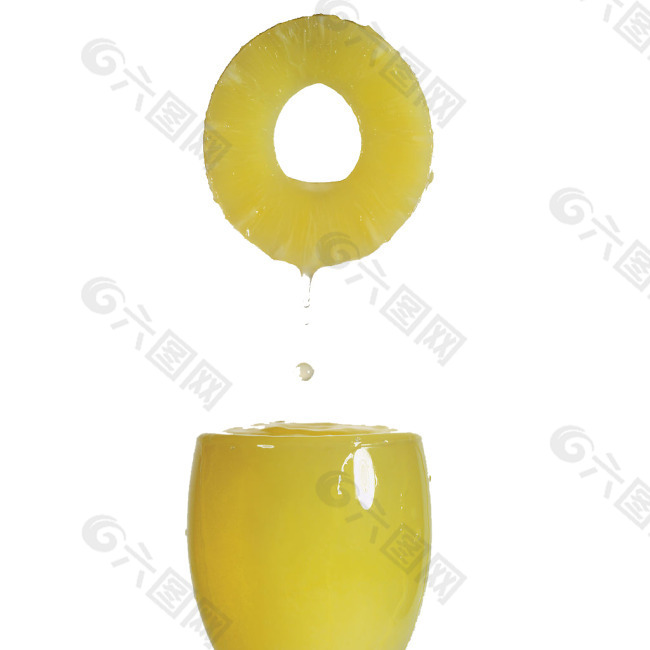 菠萝汁杯子