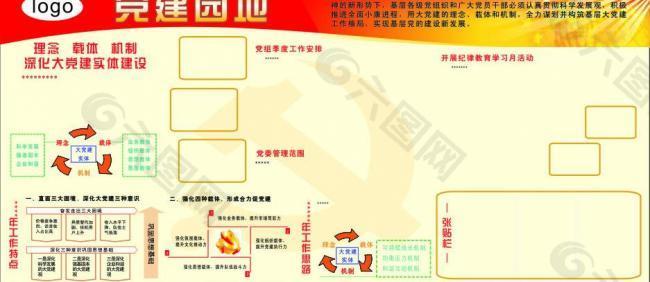 板报 党建园地图片