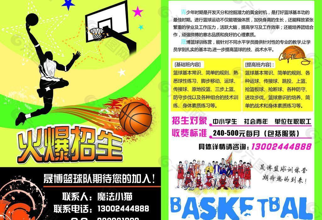 篮球教学 训练招生宣传图片